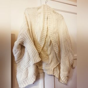 Knitted batwing cardigan